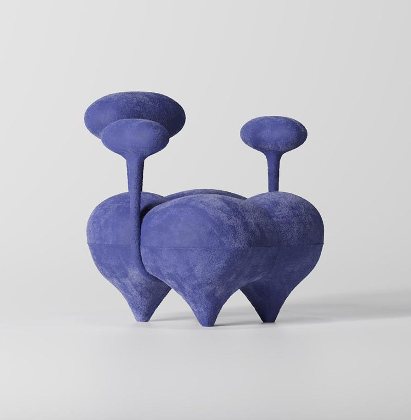 View of Marshan Chair highlighting its unique modern design and ergonomic features.