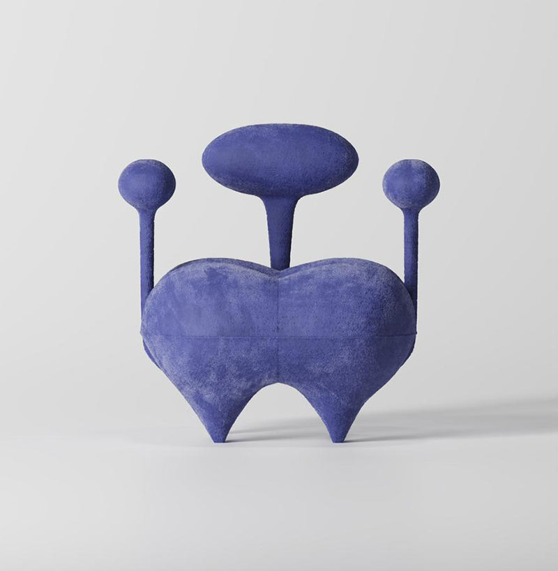 View of Marshan Chair highlighting its unique modern design and ergonomic features.